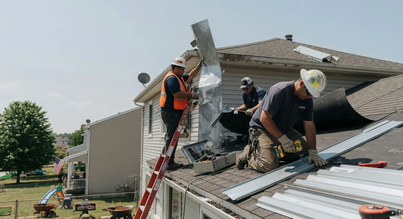 Storm Damage Metal Roof Repair in Woodland, GA